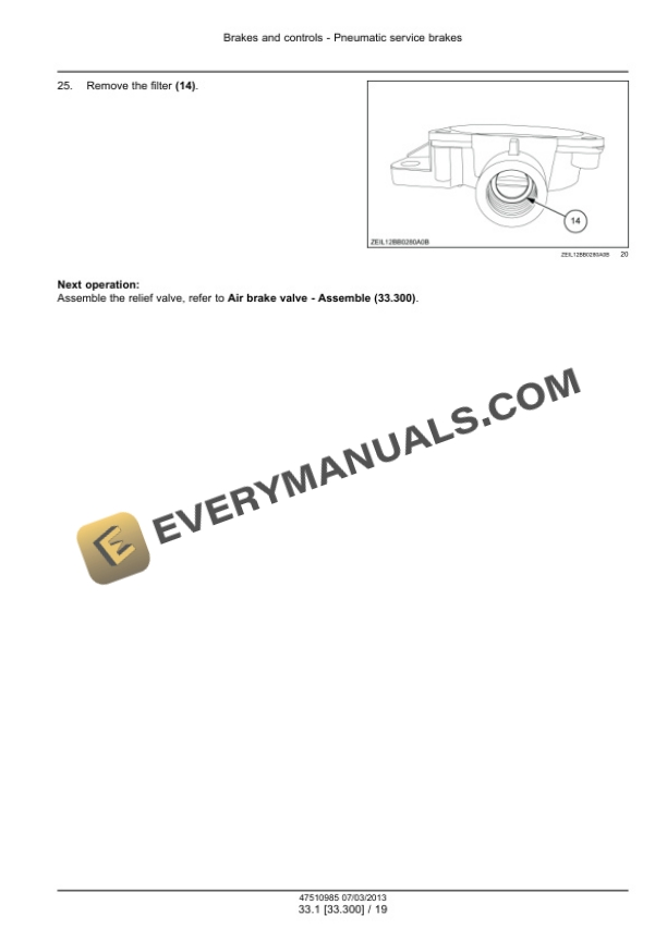 Case LB324, LB334, LB424, LB434 Square Baler Service Manual 47534295-5