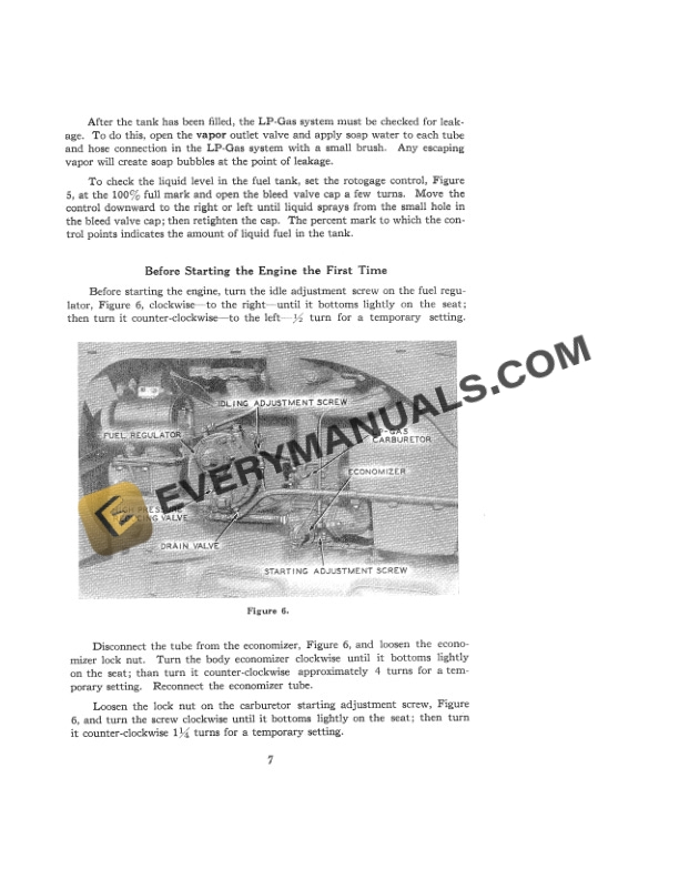 Case LP-Gas Equipment Operator Instruction Book 5642-4