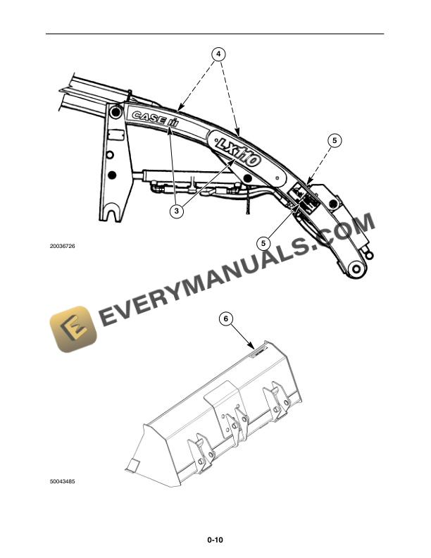 Case LX110 Loaders for DX18E, DX24E Tractor Operator Manual 87045360-2