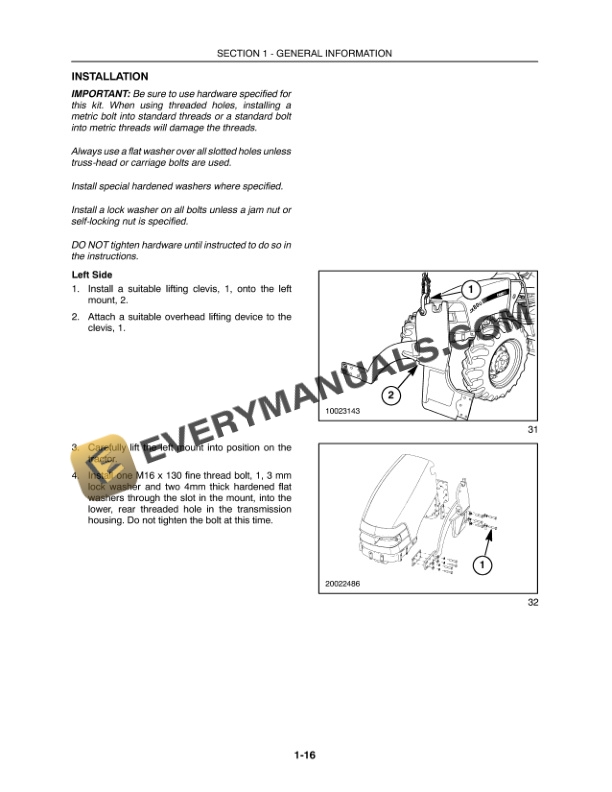 Case LX132, LX152 Loader for JXU Series Tractor Operator Manual 87023593-2