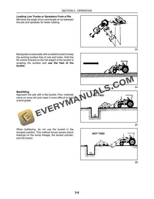 Case LX340 Loader For DX31, DX34 Tractor Operator Manual 87541789-3