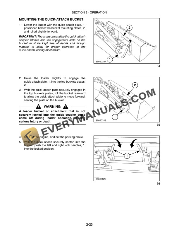 Case LX340 Loader For DX31, DX34 Tractor Operator Manual 87541789-4