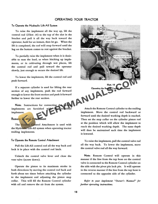 Case M, MV Tractor Operator Manual 1004204R2-2