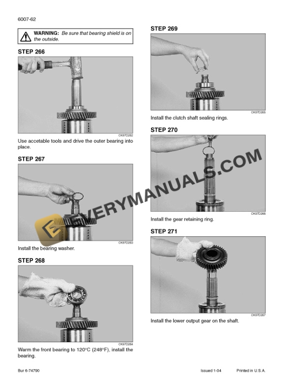 Case M Series 2 Loader Backhoe Service Manual 6-74432-4