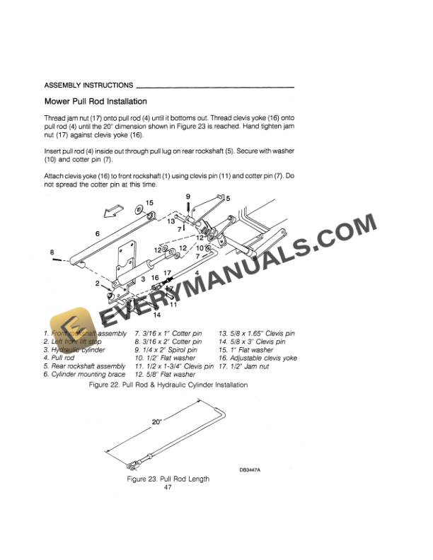 Case M172 Mower For 1130, 1140 Tractor Operator Manual 9-23100-4