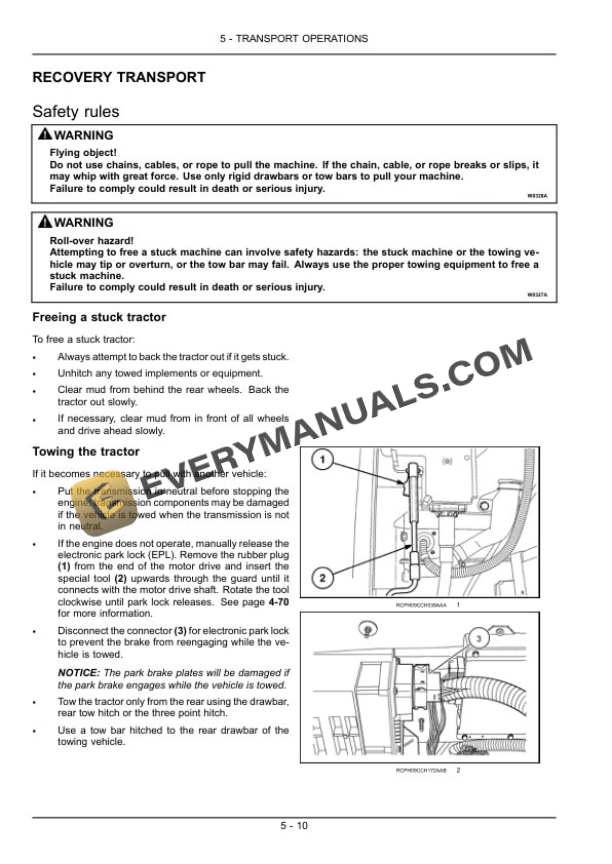 Case Magnum 180, 190, 210, 225 Tractor Operator Manual 84524470-3