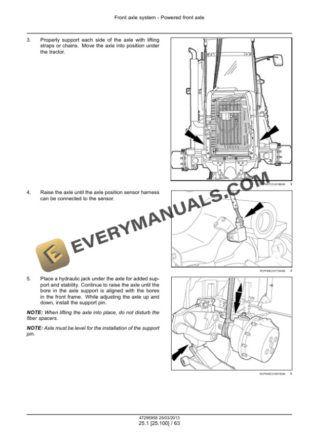 Case Magnum 180, 190, 210, 225 Tractor Service Manual 47295958-2