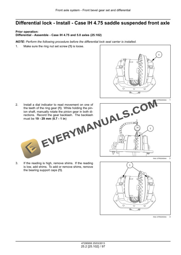 Case Magnum 180, 190, 210, 225 Tractor Service Manual 47295958-4