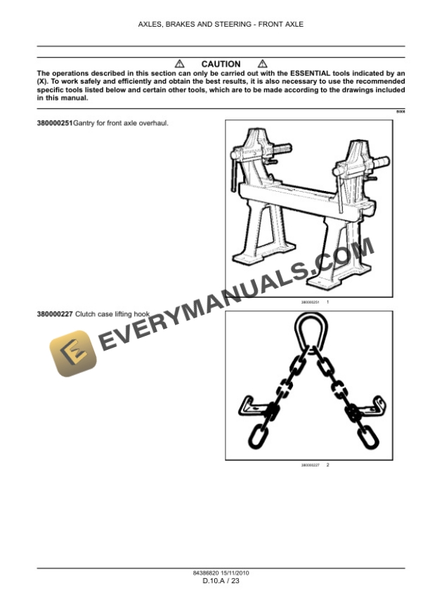 Case Magnum 180, 190, 210, 225 Tractor with CVT Transmission Service Manual 84386820-5