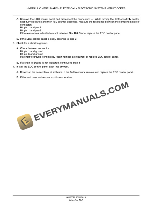 Case Magnum 180, 190, 210, 225 Tractor with CVT Transmission Service Manual 84399395-3