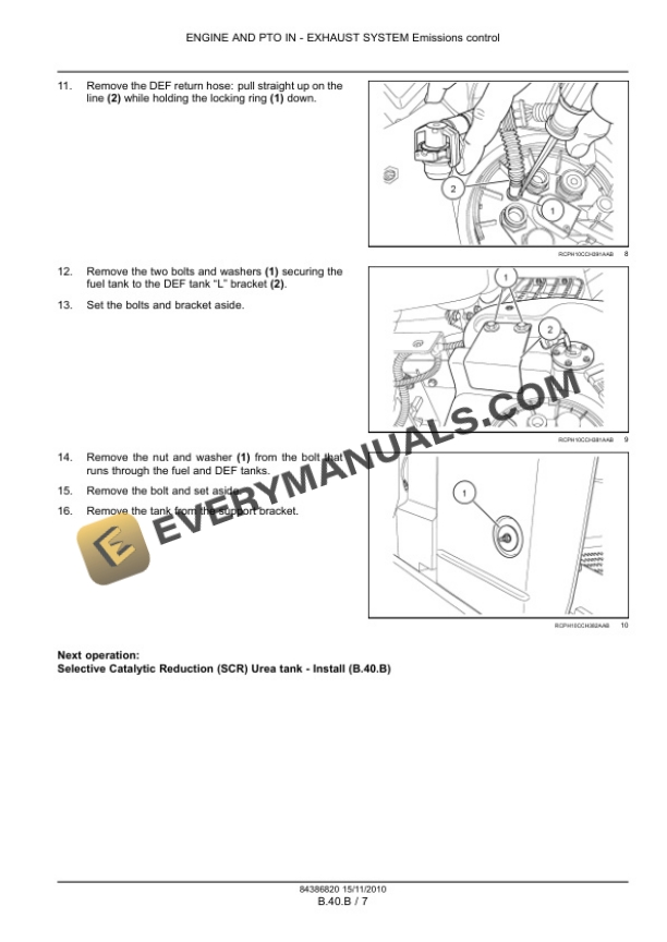 Case Magnum 180, 190, 210, 225 Tractor with CVT Transmission Service Manual 84399399-4