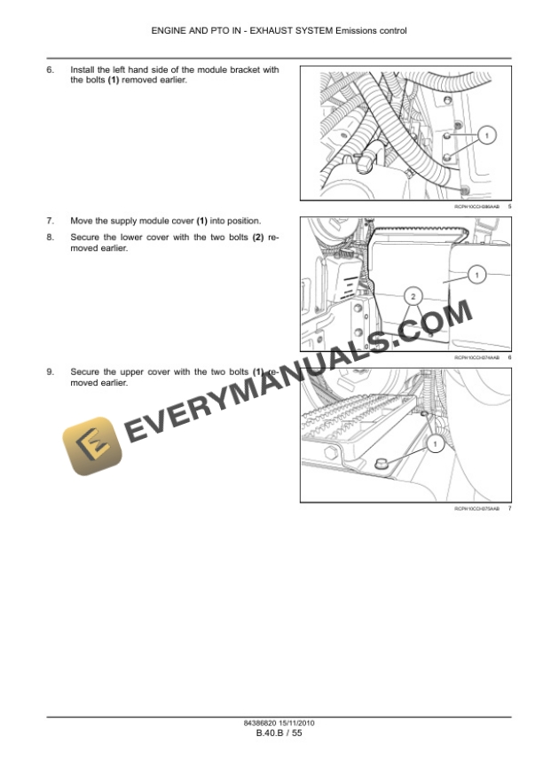 Case Magnum 180, 190, 210, 225 Tractor with CVT Transmission Service Manual 84399399-5