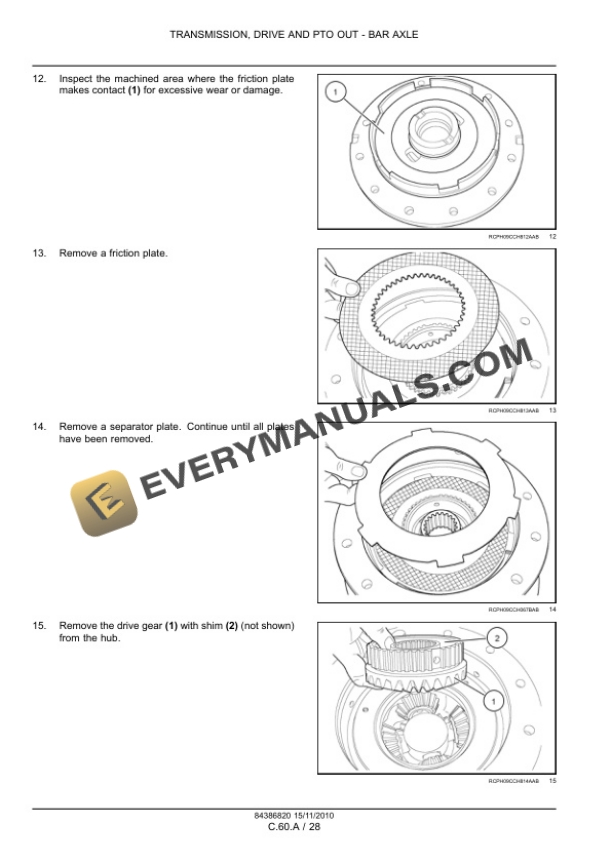 Case Magnum 180, 190, 210, 225 Tractor with CVT Transmission Service Manual 84399400-5