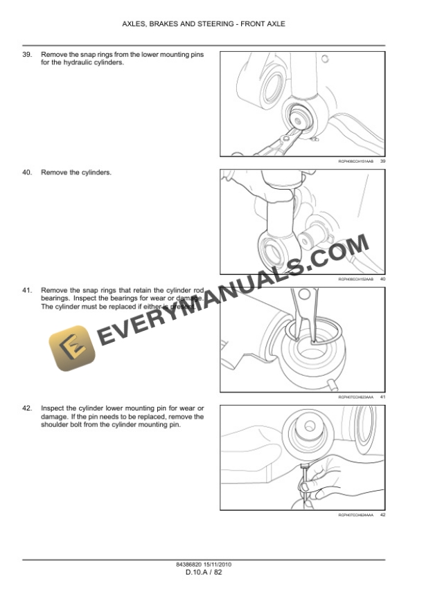 Case Magnum 180, 190, 210, 225 Tractor with CVT Transmission Service Manual 84399401-2