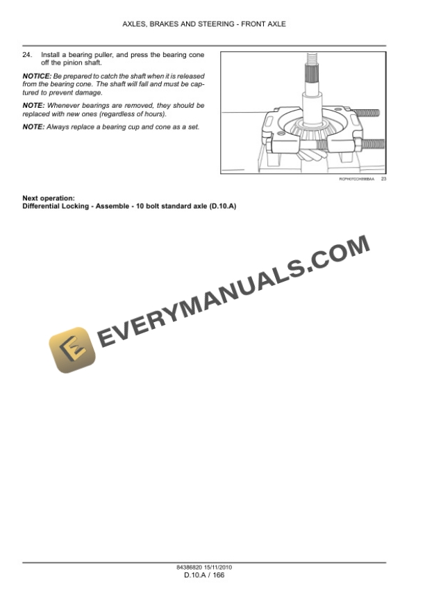 Case Magnum 180, 190, 210, 225 Tractor with CVT Transmission Service Manual 84399401-3