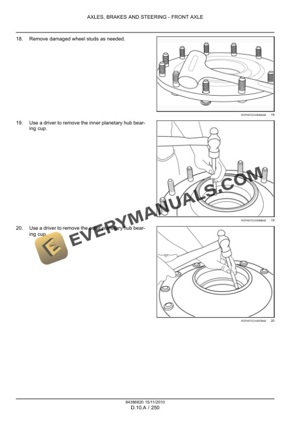 Case Magnum 180, 190, 210, 225 Tractor with CVT Transmission Service Manual 84399401-4