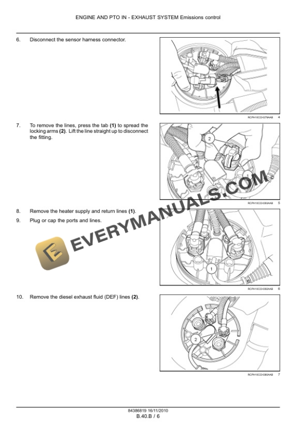 Case Magnum 180, 190, 210 Tractor with Full Powershift Transmission Service Manual 84399419-4