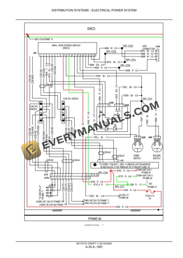 Case Magnum 215, 245, 275, 305, 335 Series Tractor Service Manual 84176636-5