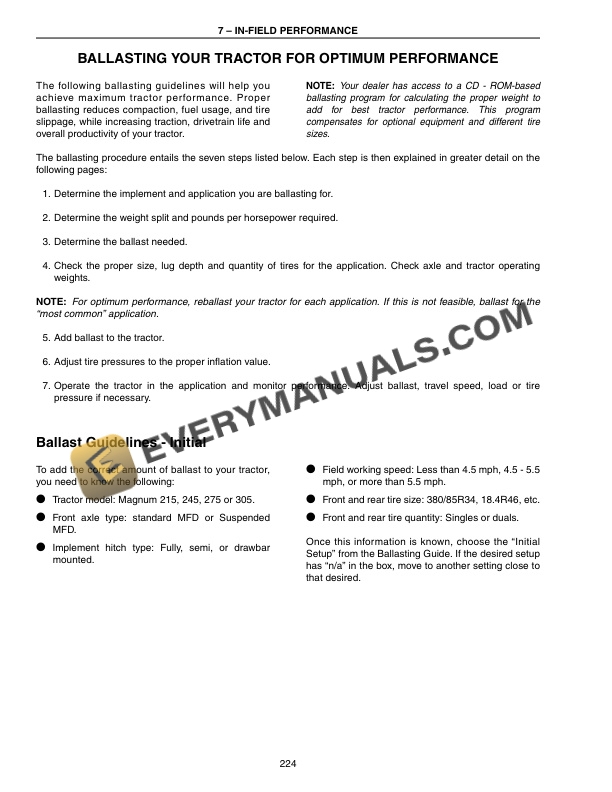 Case Magnum 215, 245, 275, 305 Series Tractor Operator Manual 87572967 PDF 6 Case Magnum 215, 245, 275, 305 Series Tractor Operator Manual 87572967 PDF - Image 4
