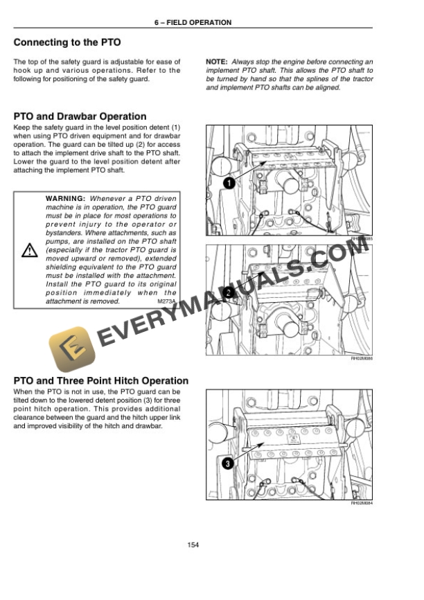 Case Magnum 225, 250, 280, 310, 335 Tractor Operator Manual 87612425-3