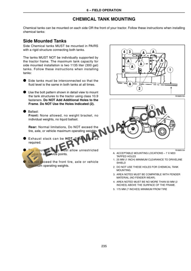 Case Magnum 225, 250, 280, 310, 335 Tractor Operator Manual 87612425-4