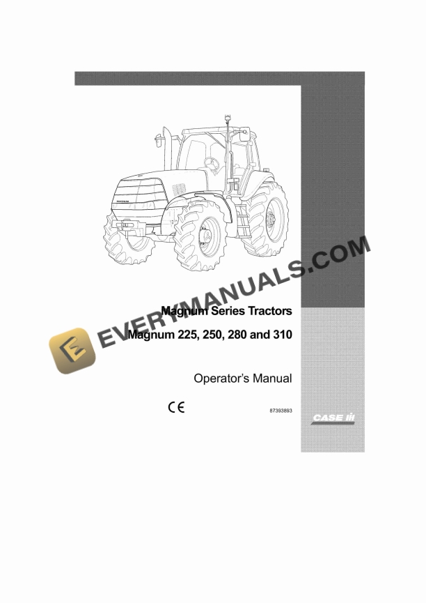 case magnum 225 250 280 310 series tractor operator manual 87393893 1