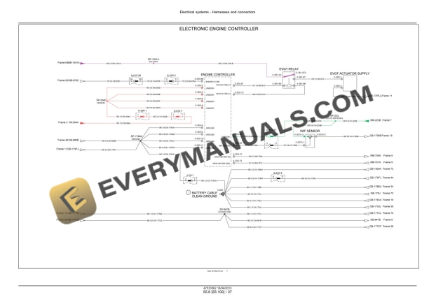 Case Magnum 235, 260, 290, 315, 340, 370 Continuously Variable Transmission (CVT) Tractor Service Manual 47538950-2