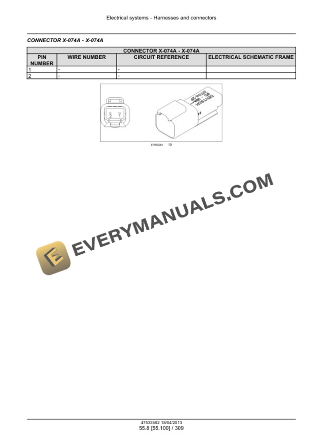 Case Magnum 235, 260, 290, 315, 340, 370 Continuously Variable Transmission (CVT) Tractor Service Manual 47538951-3