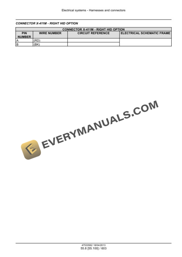 Case Magnum 235, 260, 290, 315, 340, 370 Continuously Variable Transmission (CVT) Tractor Service Manual 47538952-3