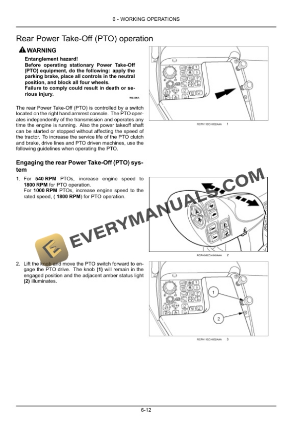 Case Magnum 235, 260, 290, 315, 340, 370 Tractor Operator Manual 47596079-3