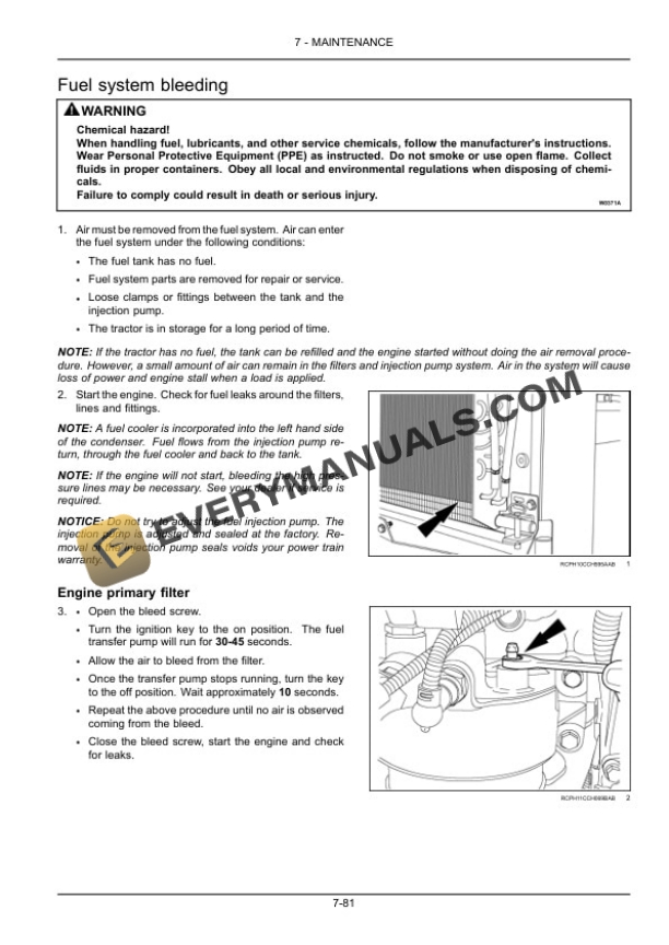 Case Magnum 235, 260, 290, 315, 340, 370 Tractor Operator Manual 47596084-5