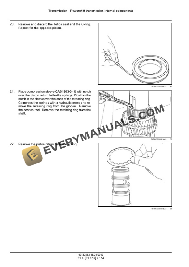 Case Magnum 235, 260, 290, 315, 340 Continuously Variable Transmission (CVT) Tractor Service Manual 47538970 PDF 6 Case Magnum 235, 260, 290, 315, 340 Continuously Variable Transmission (CVT) Tractor Service Manual 47538970 PDF - Image 4