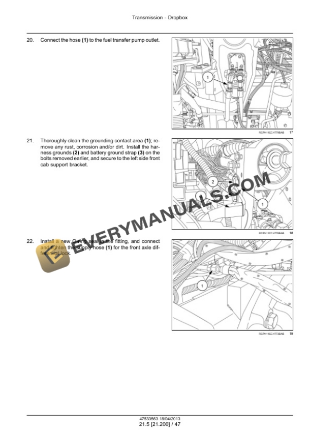Case Magnum 235, 260, 290, 315, 340 Continuously Variable Transmission (CVT) Tractor Service Manual 47538970 PDF 7 Case Magnum 235, 260, 290, 315, 340 Continuously Variable Transmission (CVT) Tractor Service Manual 47538970 PDF - Image 5