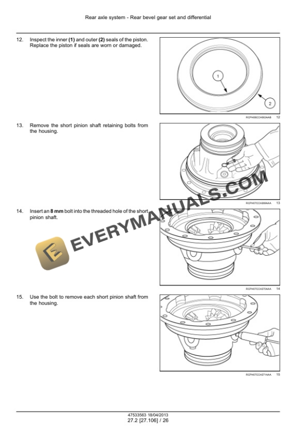 Case Magnum 235, 260, 290, 315, 340 Continuously Variable Transmission (CVT) Tractor Service Manual 47538972 PDF 4 Case Magnum 235, 260, 290, 315, 340 Continuously Variable Transmission (CVT) Tractor Service Manual 47538972 PDF - Image 2