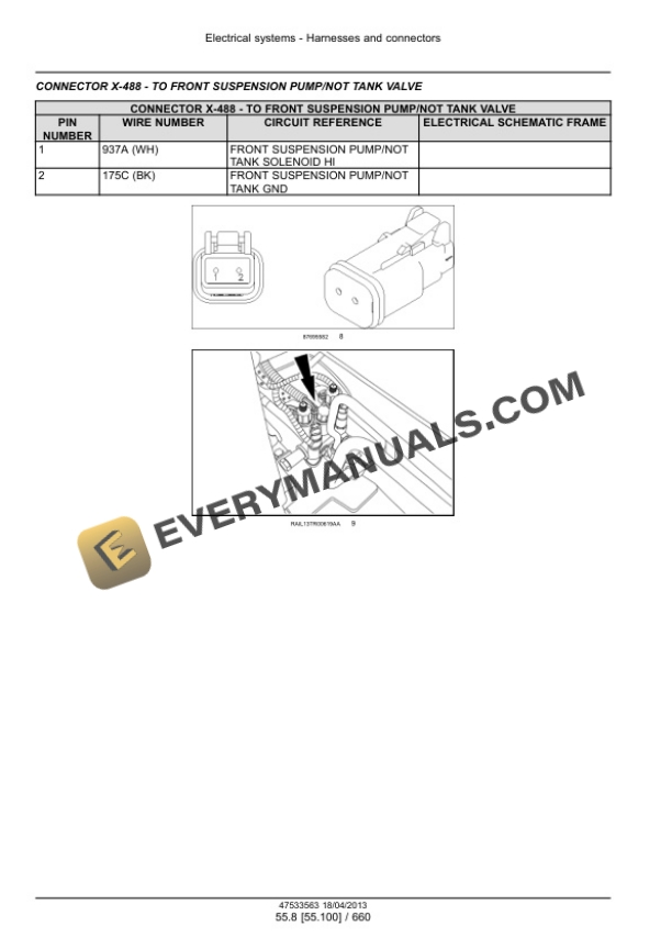 Case Magnum 235, 260, 290, 315, 340 Continuously Variable Transmission (CVT) Tractor Service Manual 47538977-4