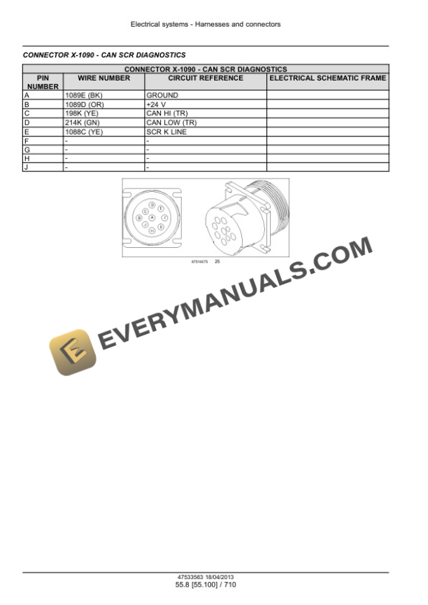 Case Magnum 235, 260, 290, 315, 340 Continuously Variable Transmission (CVT) Tractor Service Manual 47538977-5