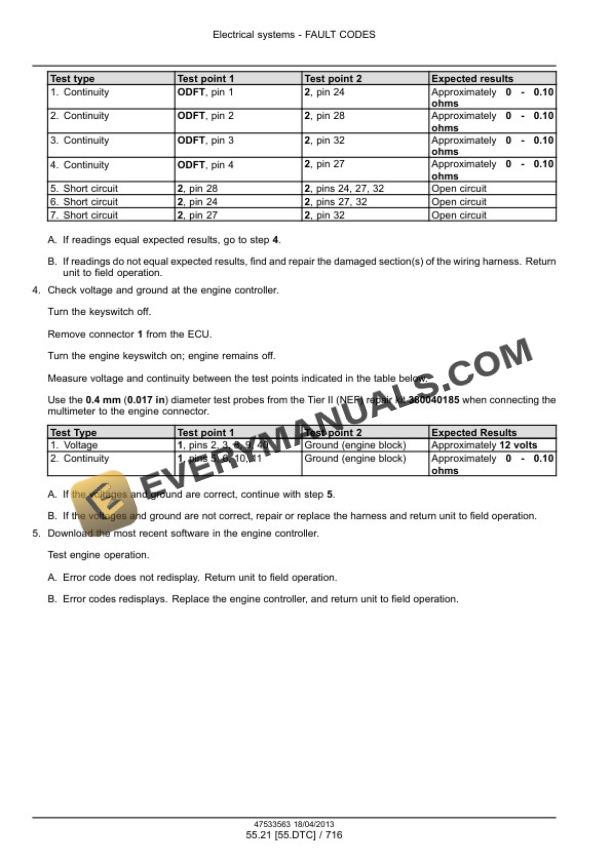 Case Magnum 235, 260, 290, 315, 340 Continuously Variable Transmission (CVT) Tractor Service Manual 47538981-4