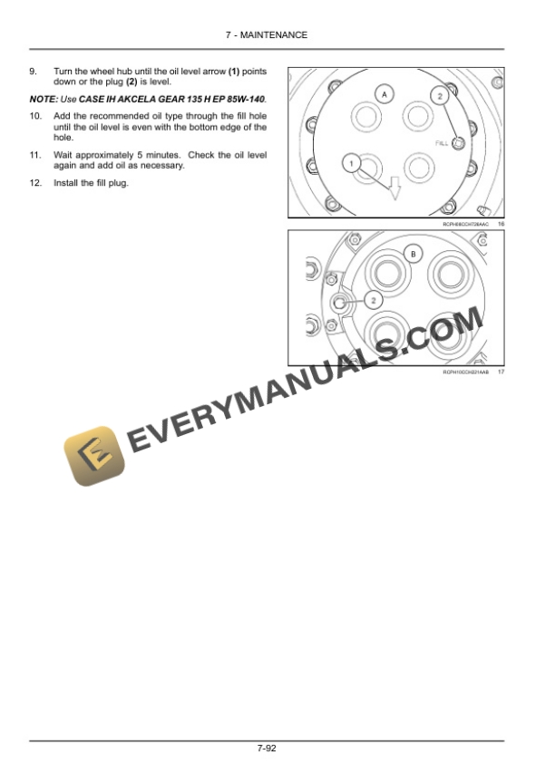 Case Magnum 235, 260, 290, 315, 340 Tractor Operator Manual 47378217-5