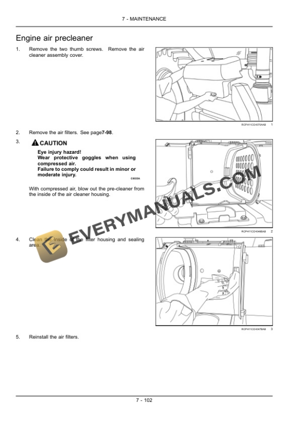 Case Magnum 235, 260, 290, 315, 340 Tractor Operator Manual 84299485-5
