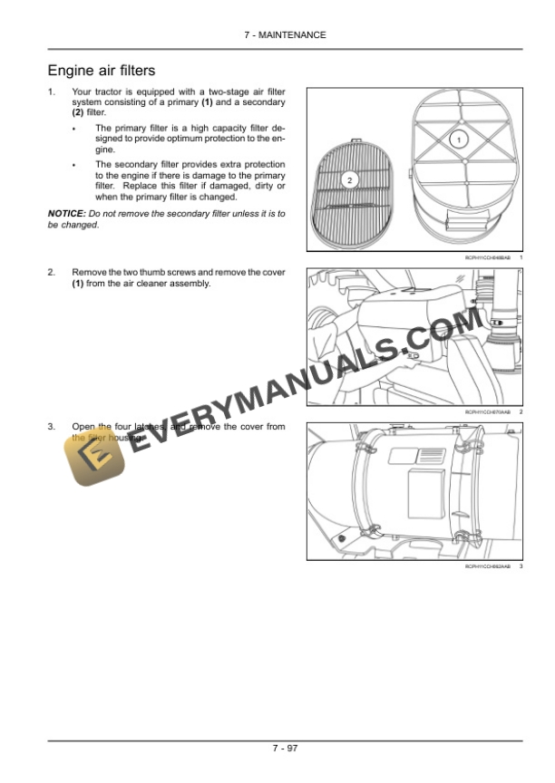 Case Magnum 235, 260, 290, 315, 340 Tractor Operator Manual 84514555-5
