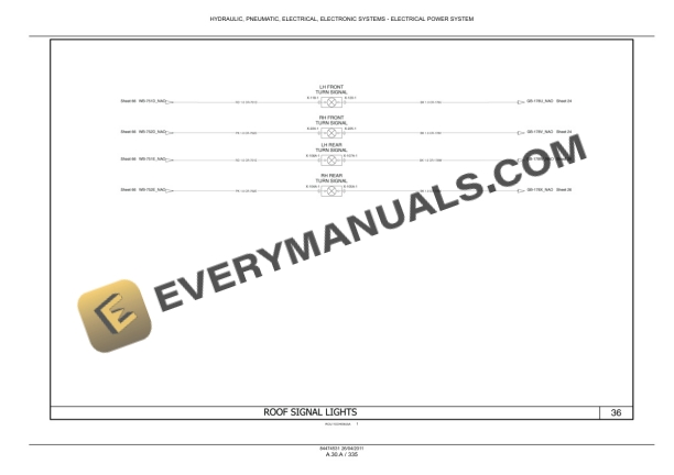 Case Magnum 235, 260, 290, 315, 340 Tractor Service Manual 84494805-3