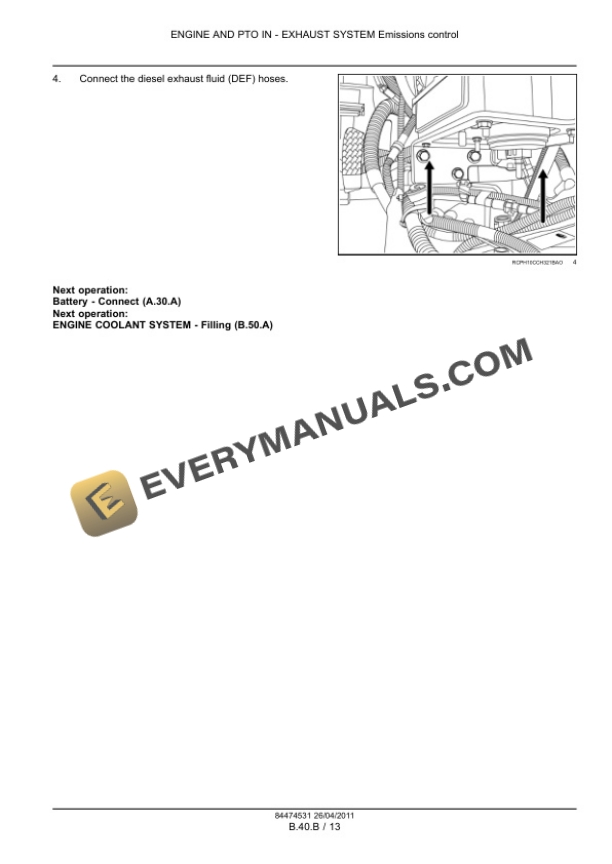 Case Magnum 235, 260, 290, 315, 340 Tractor Service Manual 84494809-3