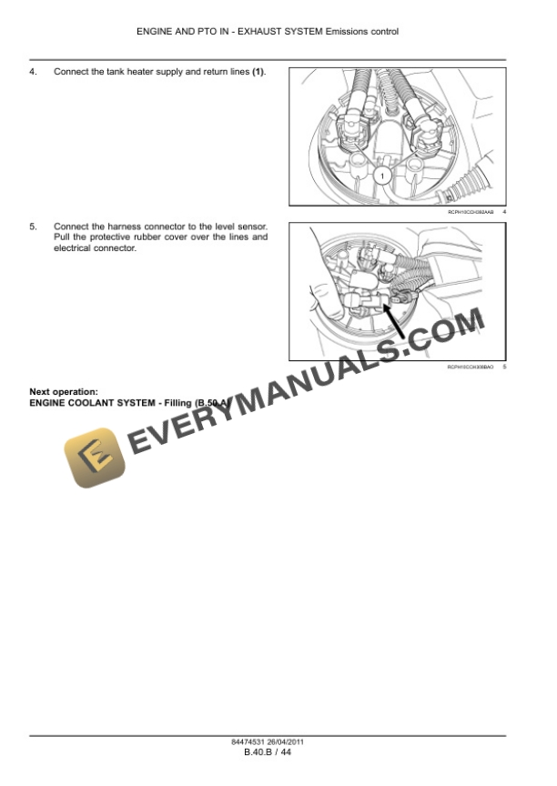 Case Magnum 235, 260, 290, 315, 340 Tractor Service Manual 84494809-4