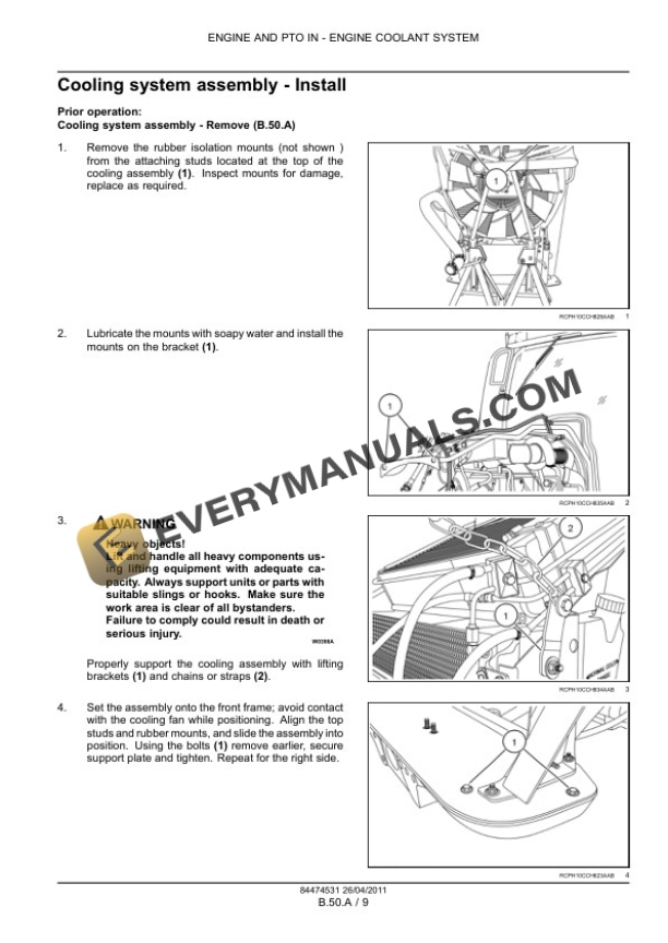 Case Magnum 235, 260, 290, 315, 340 Tractor Service Manual 84494809-5