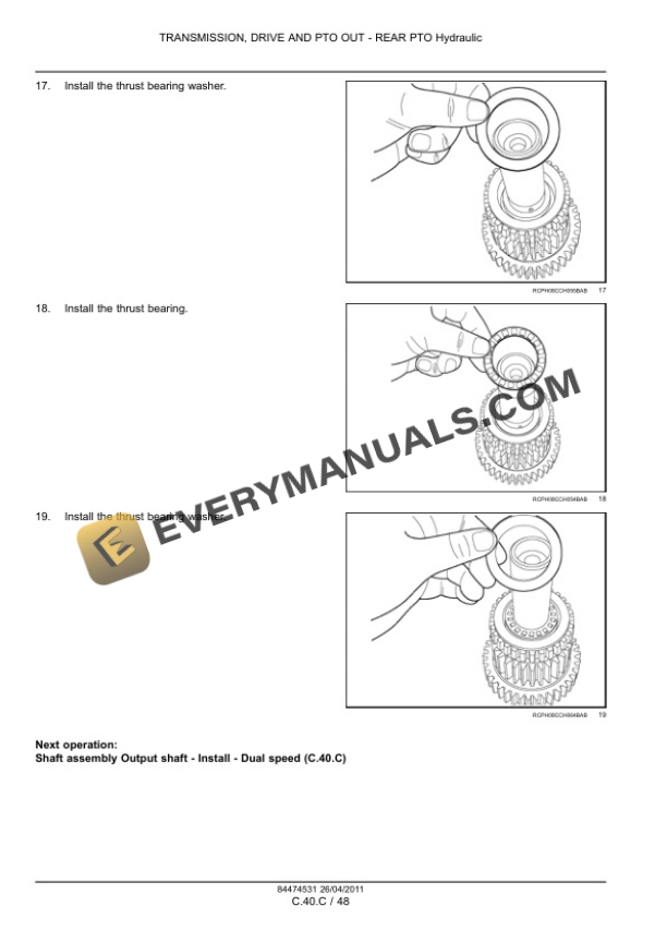 Case Magnum 235, 260, 290, 315, 340 Tractor Service Manual 84494811-2