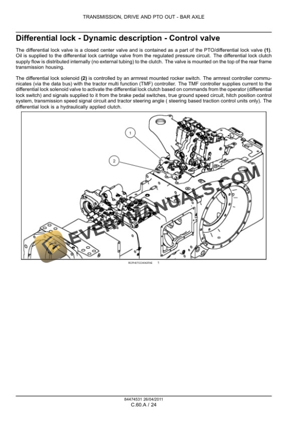 Case Magnum 235, 260, 290, 315, 340 Tractor Service Manual 84494811-4