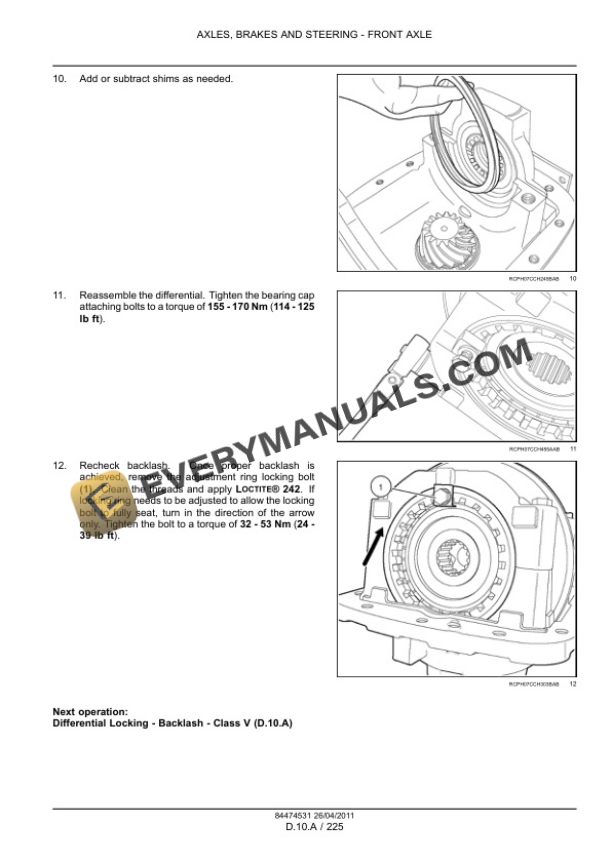 Case Magnum 235, 260, 290, 315, 340 Tractor Service Manual 84494813-4