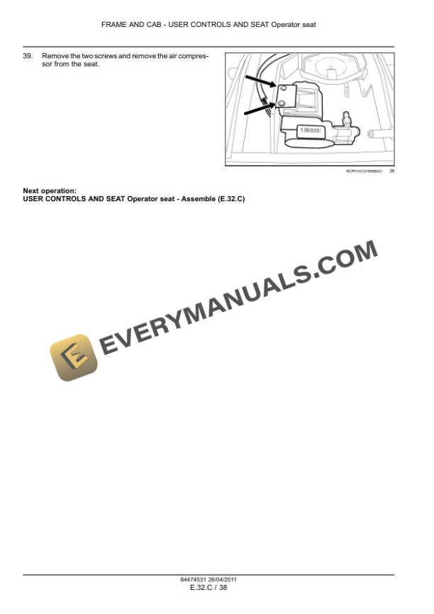 Case Magnum 235, 260, 290, 315, 340 Tractor Service Manual 84494815-2