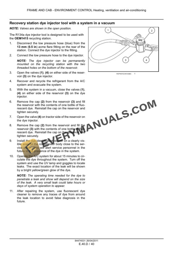 Case Magnum 235, 260, 290, 315, 340 Tractor Service Manual 84494815-3