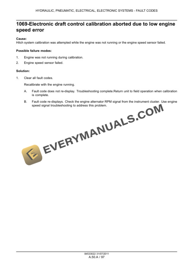 Case Magnum 235, 260, 290, 315, 340 Tractor Service Manual 84533087-2